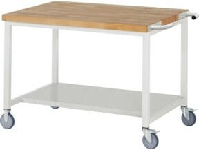 Rau Fahrbare Werkbank 8000 mit Metall-Ablageboden in Grau/Mehrfarbig, B/T/H: 125 x 90 x 88 cm - Bild 1