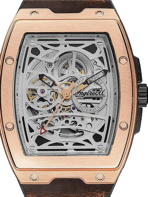 Ingersoll Automatik Armbanduhr, Edelstahl, Silber, 45 mm, Herren - Bild 1