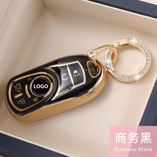 QIYOU TPU Autoschlüsselhülle Schutzhülle in Schwarz für Opel Astra, Buick Encore, Envision und New Lacrosse 2019 - Bild 1