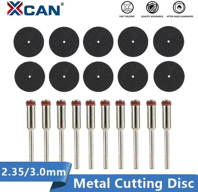 XCAN Mini-Metalltrennscheibe 32 mm Kreissägeblatt mit Dorn für Dremel Drehwerkzeug Zubehör - Bild 1