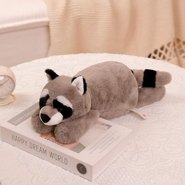 Linyi toy Plüschtier Waschbär Fuchs Krokodil Faultier, 42-45cm - Bild 1