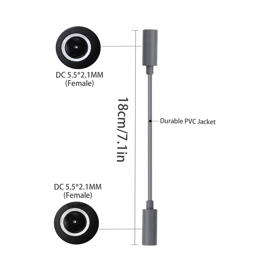 SZKOSTON DC-Verlängerungskabel Buchse auf Buchse für Starlink Mini, wasserdichter Stecker für Starlink Mini Zubehör - Bild 5