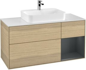 V&B Waschtischunterschrank Finion in Eiche lackiert, Breite: 120 cm, Tiefe: 50,1 cm, Höhe: 50,1 cm - Bild 1