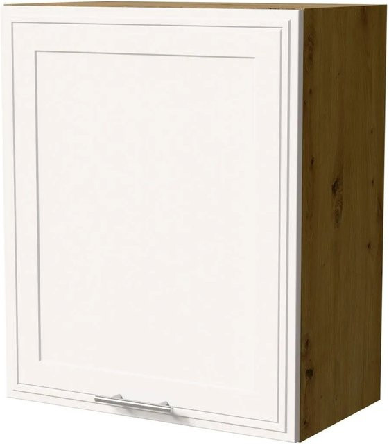 Feldmann-Wohnen Hängeschrank Salo W2/60 in Eiche Artisan und Weiß Matt mit Soft-Close-Türen, B/T/H: 60 x 32,5 x 72 cm - Bild 1