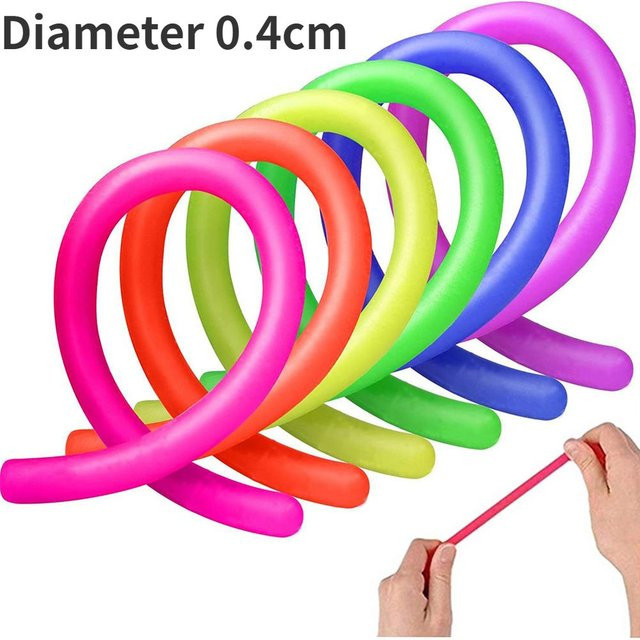 BC Pet Supplies Dehnbare Schnur-Nudeln, Sensorische Fidgets, 6er-Pack - Bild 1