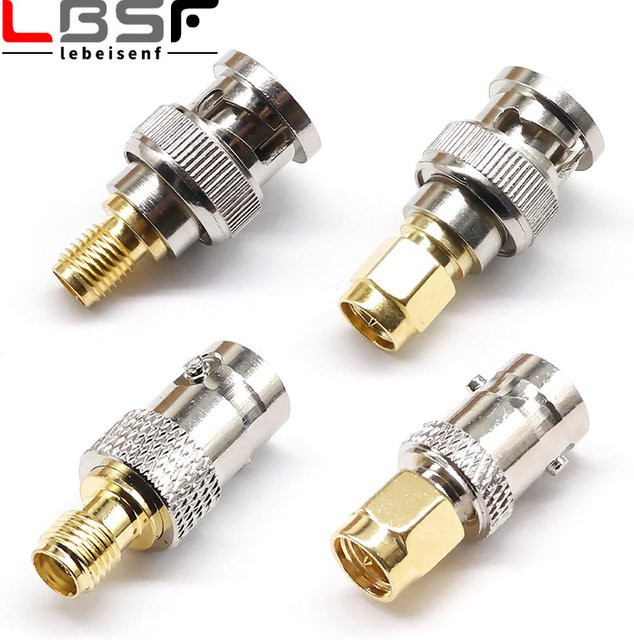 lebeisenf SMA auf BNC Adapter Kit Koaxial RF Konverter M/F in Silber - Bild 1