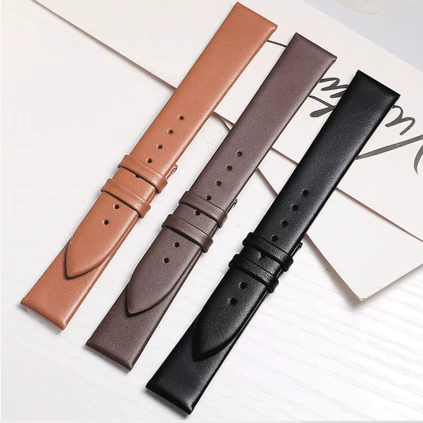 MULILAI Uhrenarmband Leder, Silber, Klassisch - Bild 3