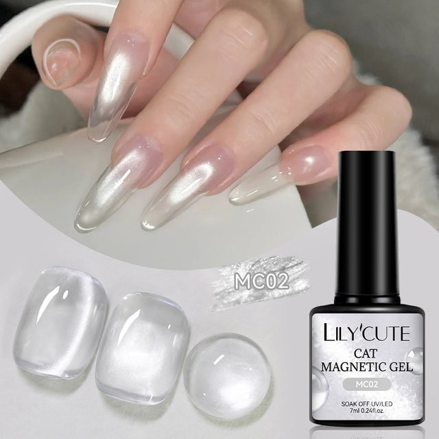 LILYCUTE Magnetisches Nagelgel, Gold Rosa, 7 ml - Bild 1