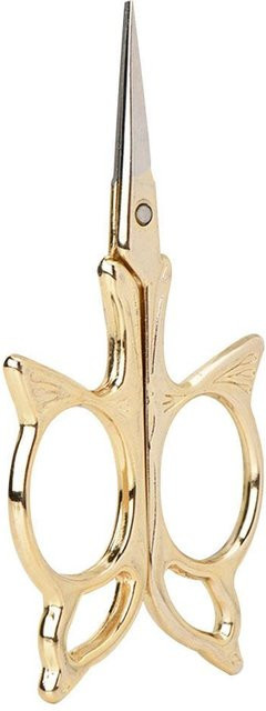 Igeteck Schneider Schere im Antik-Stil aus Edelstahl in Gold und Beige - Bild 1