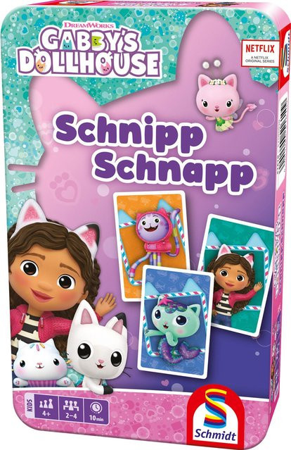 Schmidt Spiele Gabbys Puppenhaus Schnipp Schnapp Kartenspiel, ab 4 Jahren - Bild 1