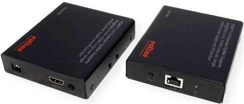 Roline 14.01.3643 HDMI Extender Set 1 zu 2 in Schwarz mit 3840 x 2160 Pixeln - Bild 1