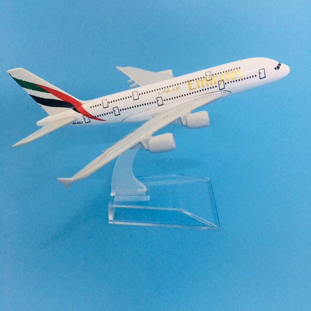 JASON TUTU Vereinigte Arabische Emirate Airline Airbus A380, Modellflugzeug, 1:400, Metall - Bild 1