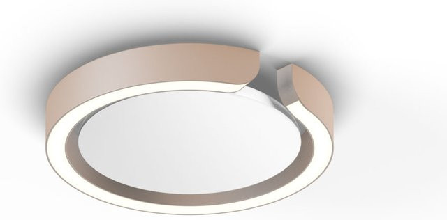 Occhio Mito Soffitto 20 UP LED-Deckenleuchte in Gold Matt und Weiß Matt mit Occhio air Modul und x-tra warm LED (2200K - 3500K) - Bild 1
