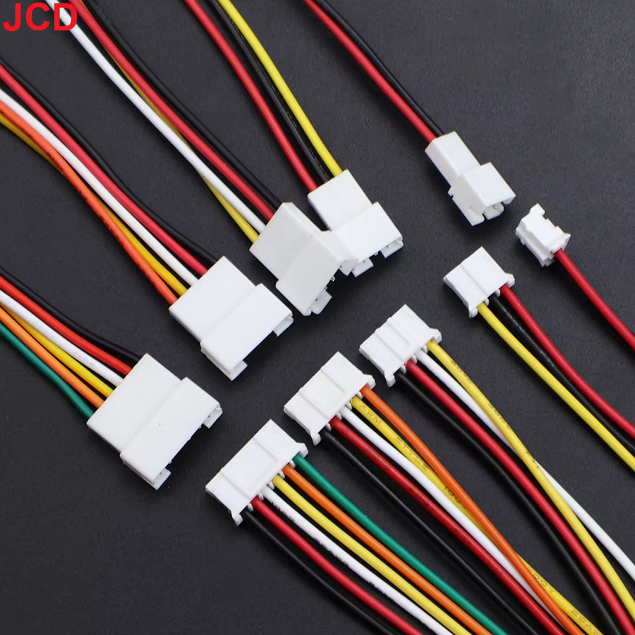 JCD 5 Paar Micro JST PH 2,0 mm Stecker und Buchsen Set mit 26AWG Kabeln, Mehrfarbig, Länge: 15 cm - Bild 2