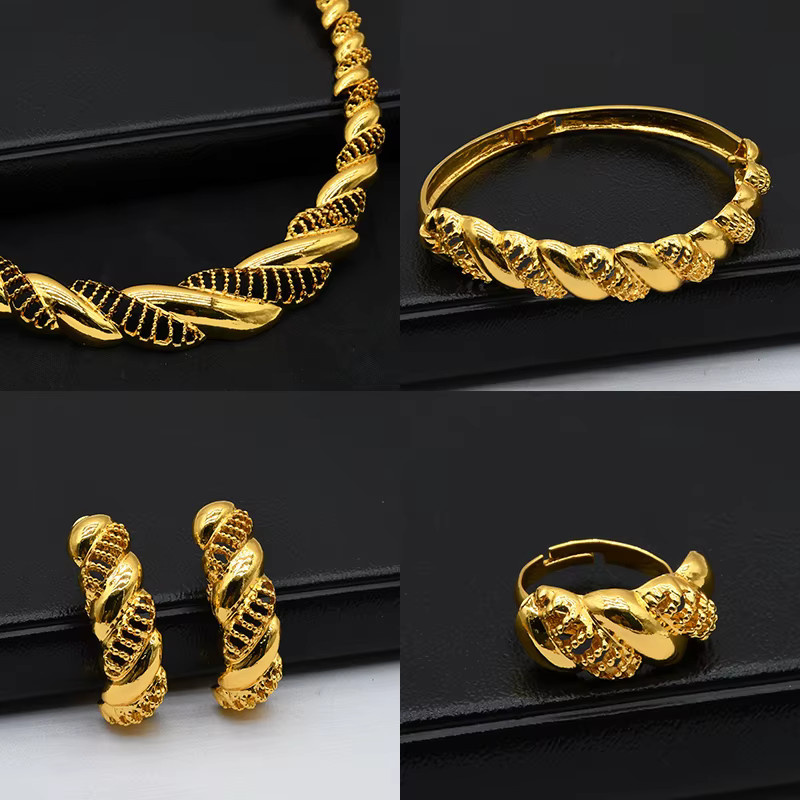 ANIID Schmuck-Set Halskette und Ohrringe, Gold, Damen - Bild 5