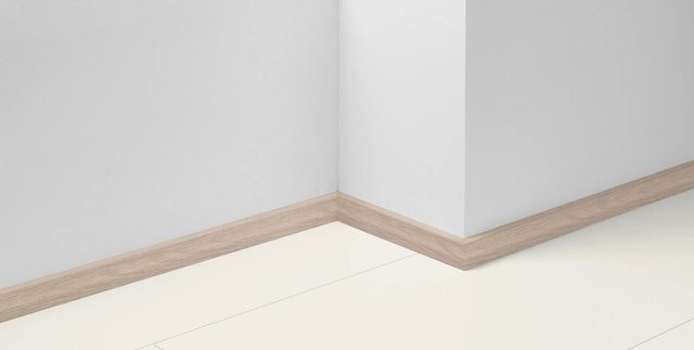 Parador Dekorsockelleiste SL 3 D015 Eiche braun mit Kabelkanal, B/H/T: 220 x 4,0 x 1,6 cm - Bild 1