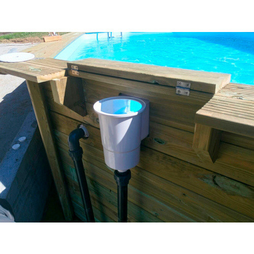 Echtholzpool GRE Safran 2 Oval, braun, B/H/L: 395 x 133 x 620 cm - Bild 2