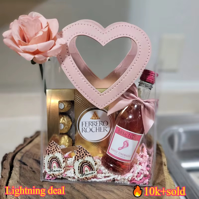 Transparente PVC-Herz-Geschenktüten für Hochzeit, Geburtstag und Feiern in 2 oder 4 Stück - Bild 3