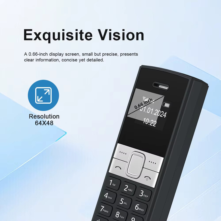 SERVO BM150 Mini-Handy in Schwarz mit 2 SIM-Karten, Bluetooth und Anruf-Recorder - Bild 5