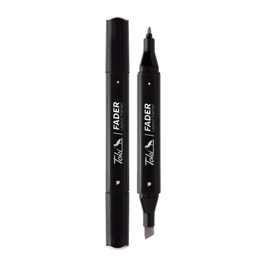 Toki Marker Fader Permanentmarker mit Keilspitze in 66 Farben, Warm Grey WG3 - Bild 2