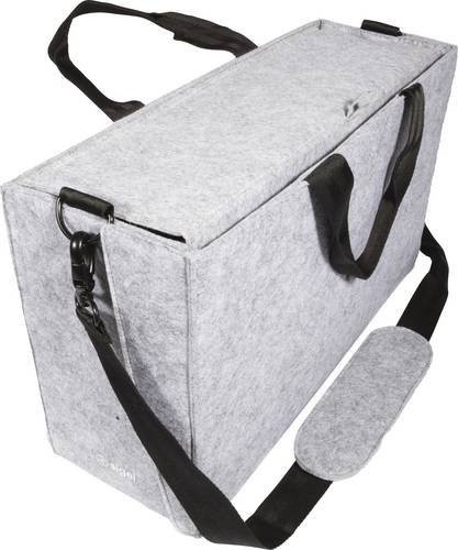 Sigel Desk Sharing Bag Workspace Laptoptasche aus Kunstfilz für bis zu 16 Zoll in Hellgrau - Bild 1