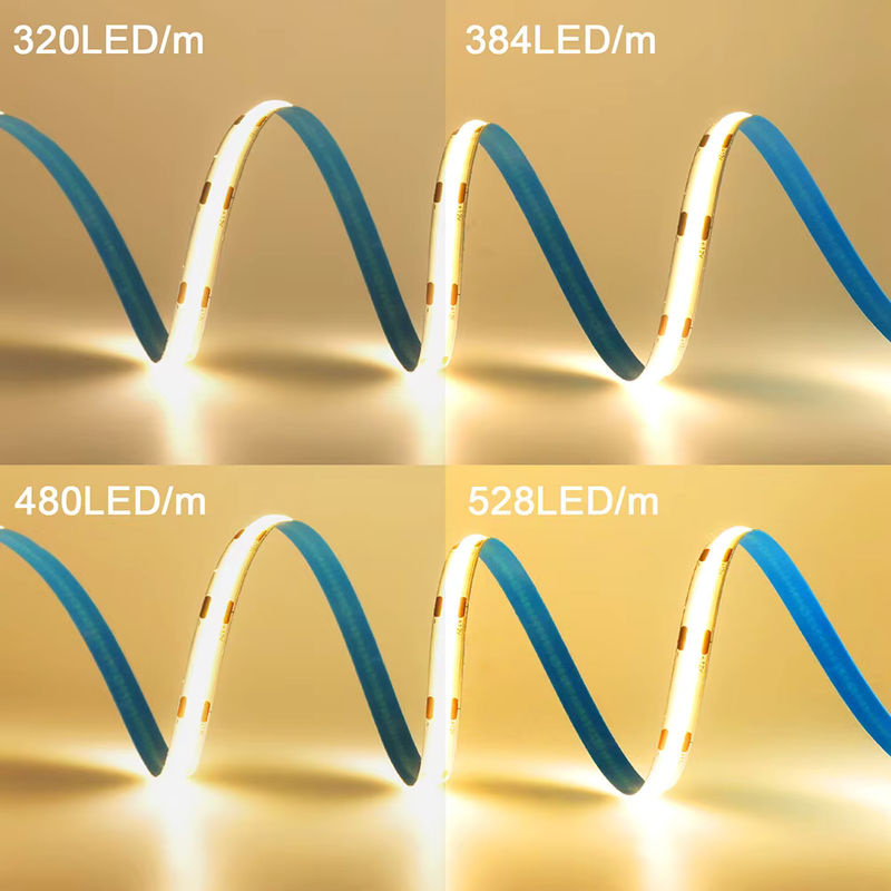 KISUFU COB-LED-Streifenlicht Warmweiß für DC 12 V 24 V, flexibles lineares LED-Band mit hoher LED-Dichte und 8 mm Leiterplatte - Bild 4