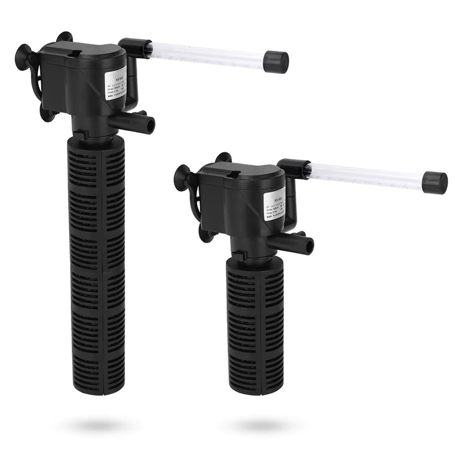 APWIKOGER 3-in-1 Aquarium Innenfilter in Schwarz, geräuscharmer Fischbeckenfilter und Wasserreiniger mit Pumpe - Bild 2