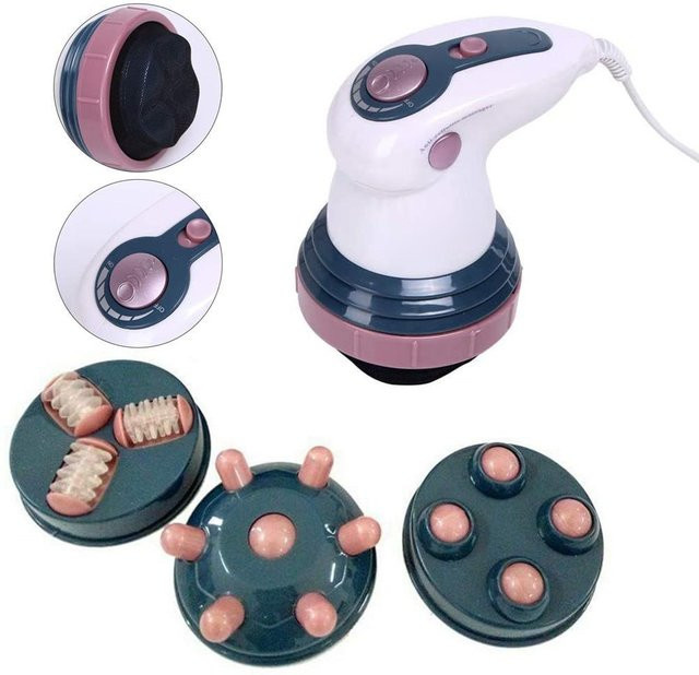 Wosawe Elektrisches Cellulite-Massagegerät, 4 Massageköpfe, Weiß, Unisex - Bild 1
