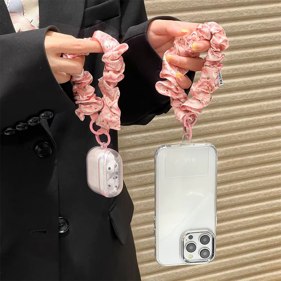 AKABEILA Handy-Lanyard im Ins-Stil aus Seide, elastisches bedrucktes Gurtband für Damen - Bild 2
