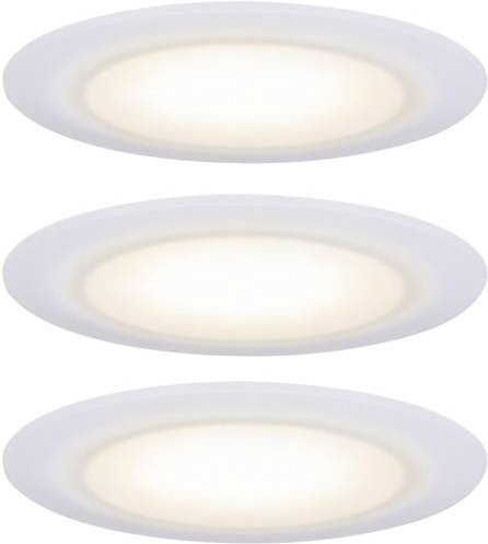 Paulmann LED-Bad-Einbauleuchte 3er Set, Weiß, dimmbar, 19.5W - Bild 1