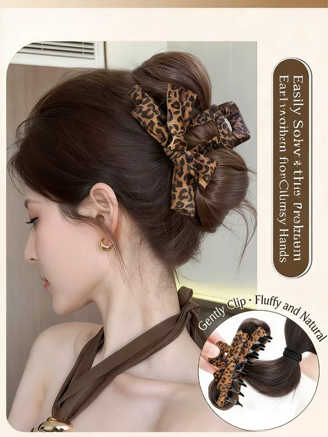 LUPU Haarspangen mit Leopardenmuster, Damen - Bild 5