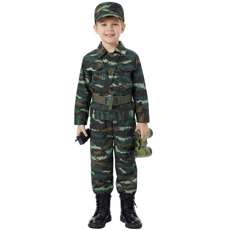YUPOP Armee Dschungel Scharfschützen Soldatenkostüm Tarnfarben Set - Bild 2