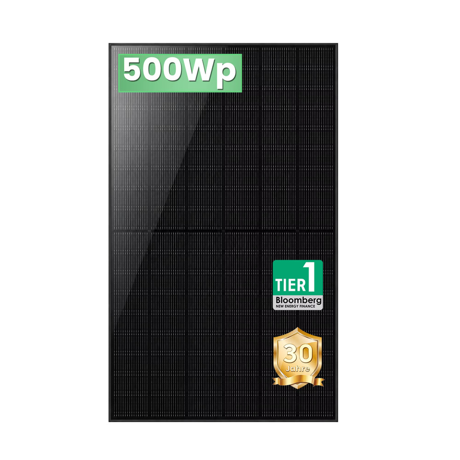 SUNPROPOWER Solar Panel 500W Bifacial Glas-Photovoltaikmodul in Schwarz - Bild 3
