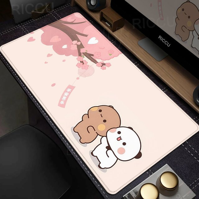 Riccu Cartoon Bubu Dudu XXL Gamer Mauspad Anime Computer Tischmatte - Bild 1