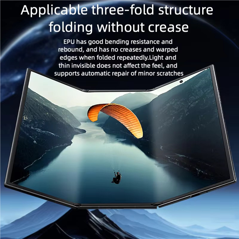 2er-Pack miaotiemo Displayschutz für Samsung Galaxy Z Fold 7, Z Fold 6 und Z TriFold mit automatischer Positionierung, Ultra Klar, Transparent - Bild 4
