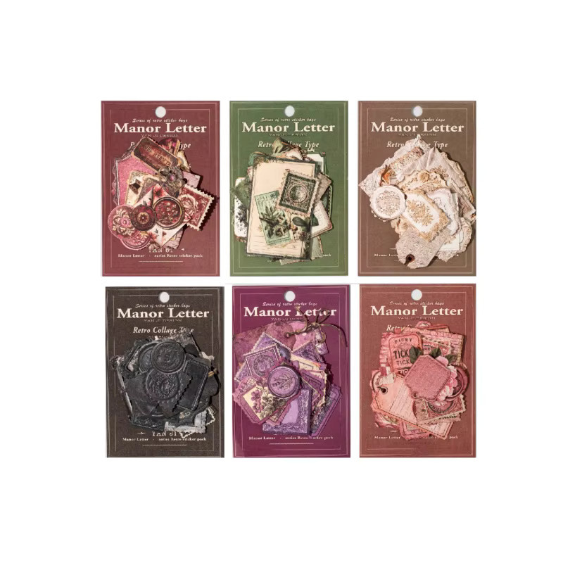 30 Blatt Vintage-Etikettenaufkleber aus Papier in Multicolour für handgefertigte Karten und Geschenkverpackungen - Bild 4