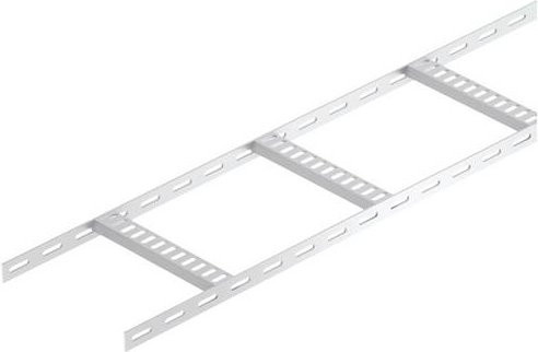 OBO Bettermann Kabelleiter in Stein-Grau, L: 200 cm, B: 10 cm, H: 2,5 cm - Bild 1