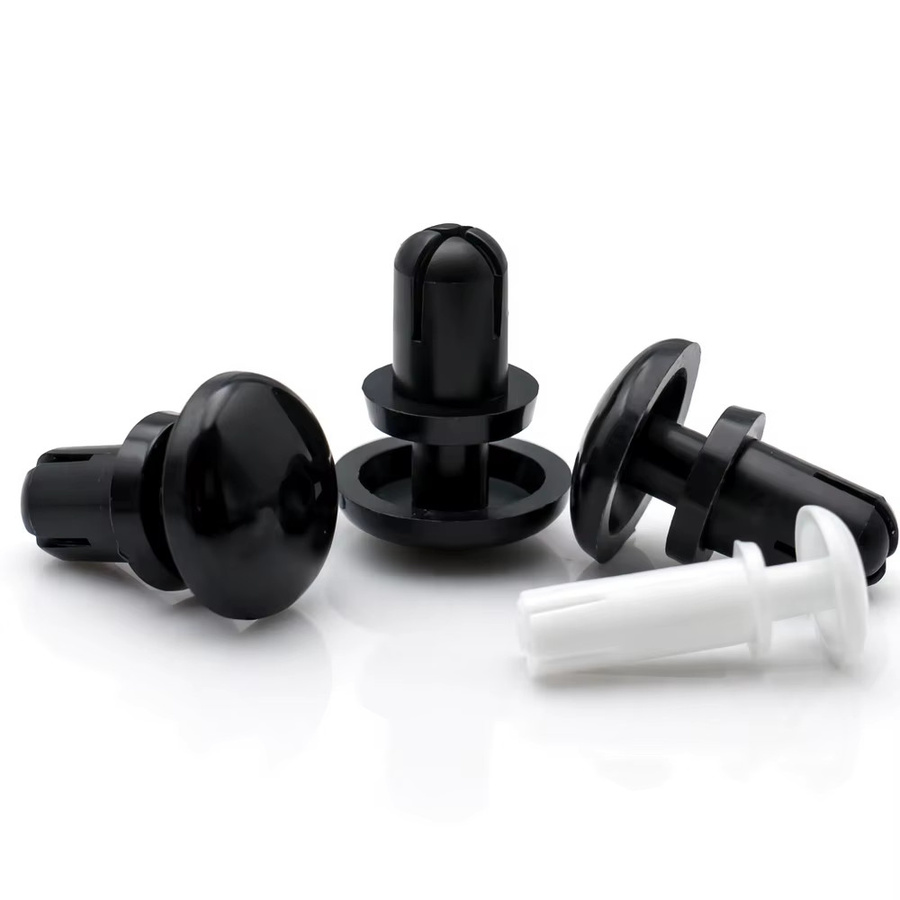 Zimir Nylon-Drucknieten R-Typ Kunststoff-Schnappnieten für PC-Platten-Paneele in Schwarz und Weiß - Bild 2