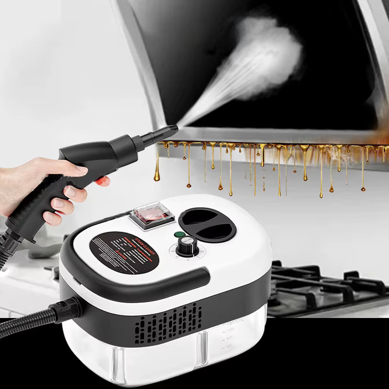 BALASHOV Tragbarer Hochdampfreiniger mit 2500 W in Grau für Haushalt, Küche und Auto - Bild 4