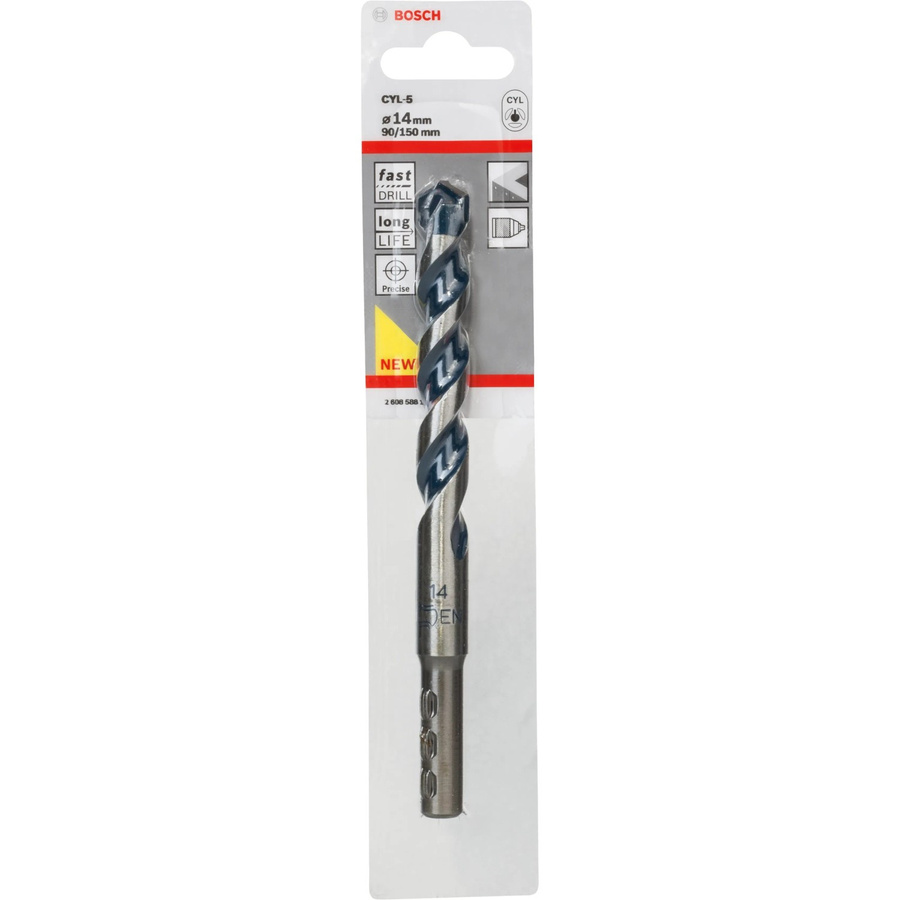 Bosch Betonbohrer CYL-5 mit Carbide-Spitze in Silber, Durchmesser: 14 mm, Länge: 150 mm - Bild 2