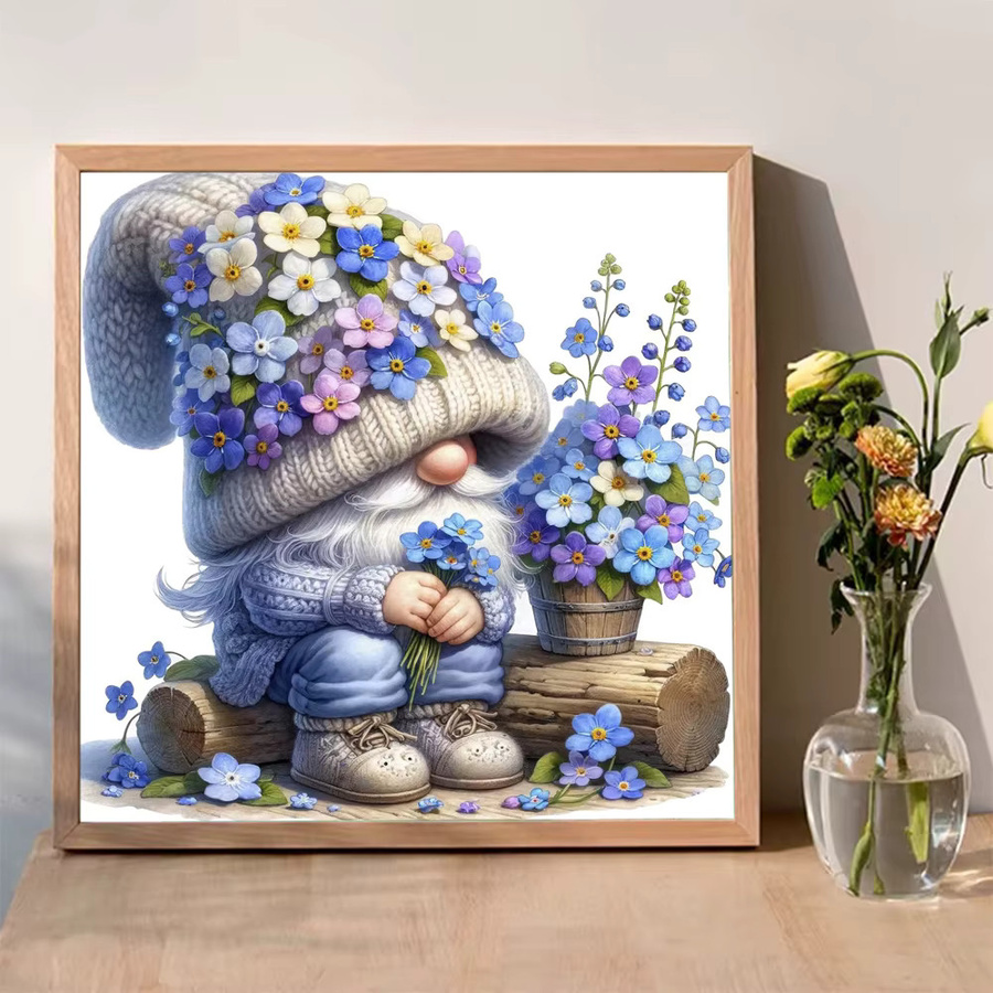 Momoart Gnome Porträt, Diamant Stickerei, Acryl, Bunt / Mehrfarbig - Bild 3