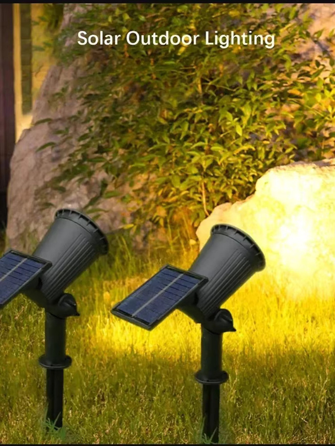 KDULIT Solarstrahler mit RGB LED für den Außenbereich, wasserdichte Landschaftsleuchte für Garten, Hof und Wege - Bild 7