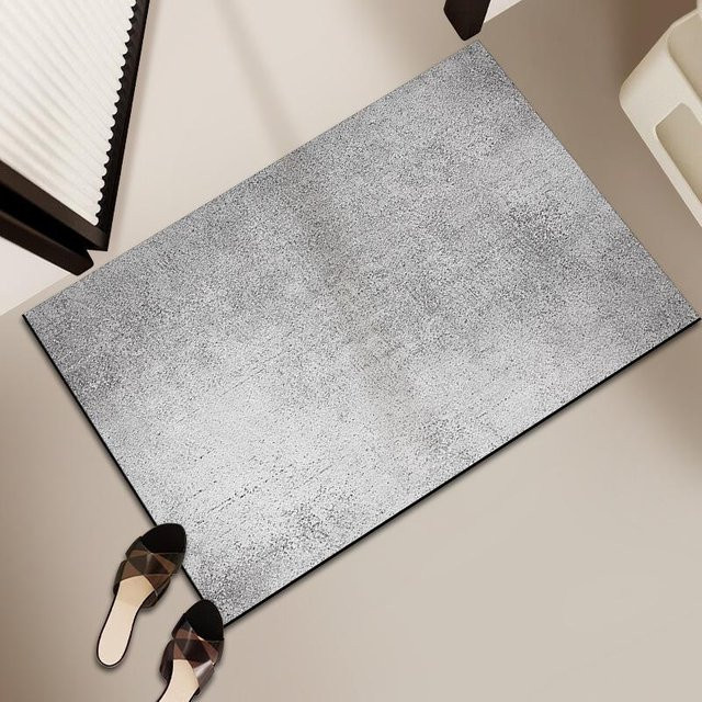 Saugfähige Diatomeenerde Fußmatte für Bad und WC, Graphit Grau, B/B: 40 x 60 cm - Bild 1