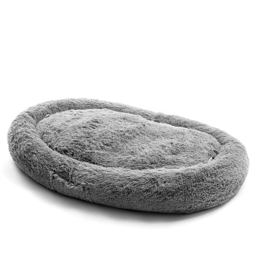 Ergonomisches Hundebett für Menschen XXL von InnovaGoods in Grau mit abnehmbarem Bezug und rutschfester Unterseite, B/T/H: 190 x 140 x 25 cm - Bild 7
