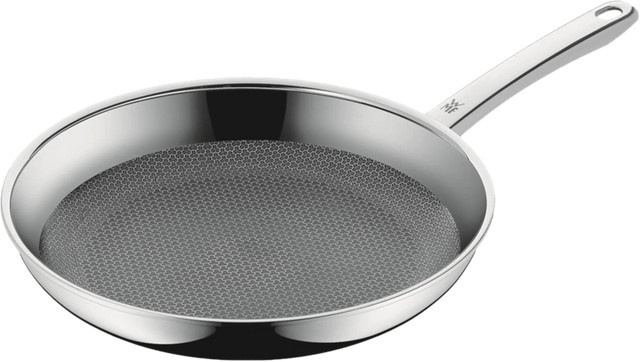 WMF Profi Resist Bratpfanne aus Edelstahl mit keramischer Antihaftbeschichtung, Silber, Durchmesser: 28 cm - Bild 1