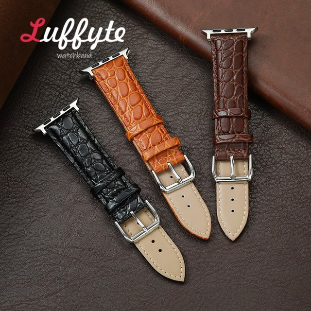 luffyte Uhrenarmband PU-Leder, Steinmaserung, Unisex - Bild 1