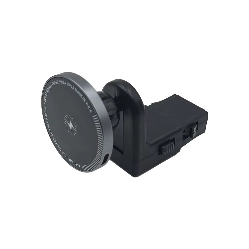 AOSRRUN Magnetische Smartphone-Halterung mit 15W Drahtlosem Ladegerät für BMW 5 7 Serie I5 I7 IX X5 X6 X7, Schwarz - Bild 2