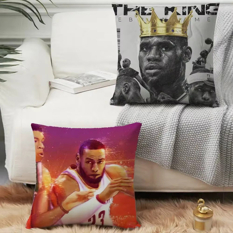 LeBron James NBA Basketball Kissenbezug Multicolor, 40 x 40 cm - Bild 2