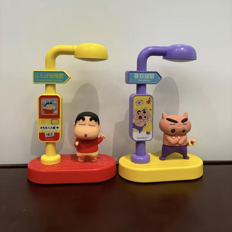 Yiran toy 1 Crayon Shin Chan Nachtlicht Sprachgesteuertes Licht Straßenlaternen Dekoration - Bild 2