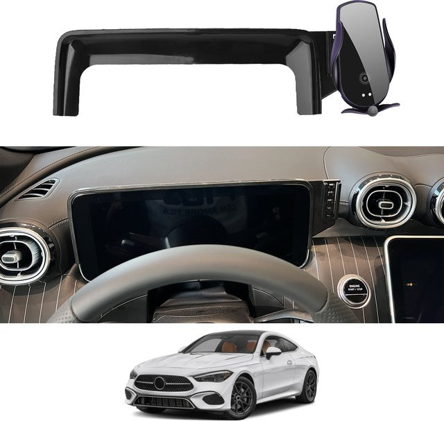 Auto Handy Halterung für Mercedes Benz CLE Coupe 2021-2024 in Schwarz für GPS und Navigation - Bild 1